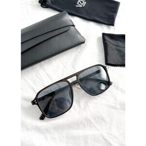 NEW VZN Frames St Barts | Hogany Square Aviator Sunglasses